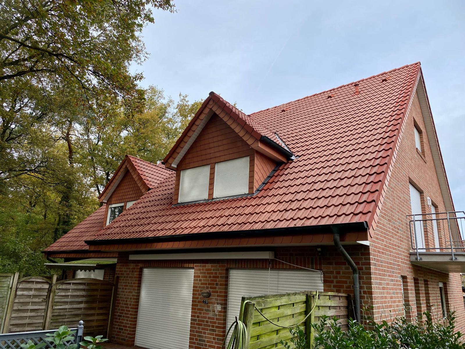 Nachher: Gereinigtes Dach in Wietmarschen.